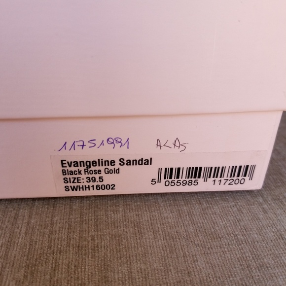 NIB Sophia Webster Black Rose Gold Evangeline Pump - Picture 8 of 8